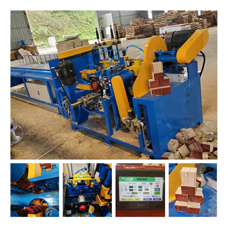 Plywood Block Making Machine for Pallet Feet Using