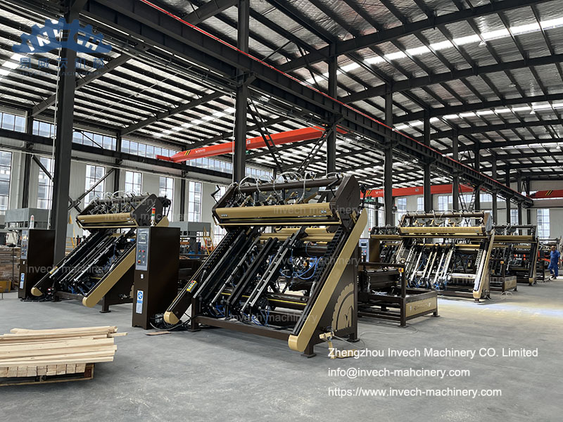 Testing for US Stringer Wood Pallet Making Machine