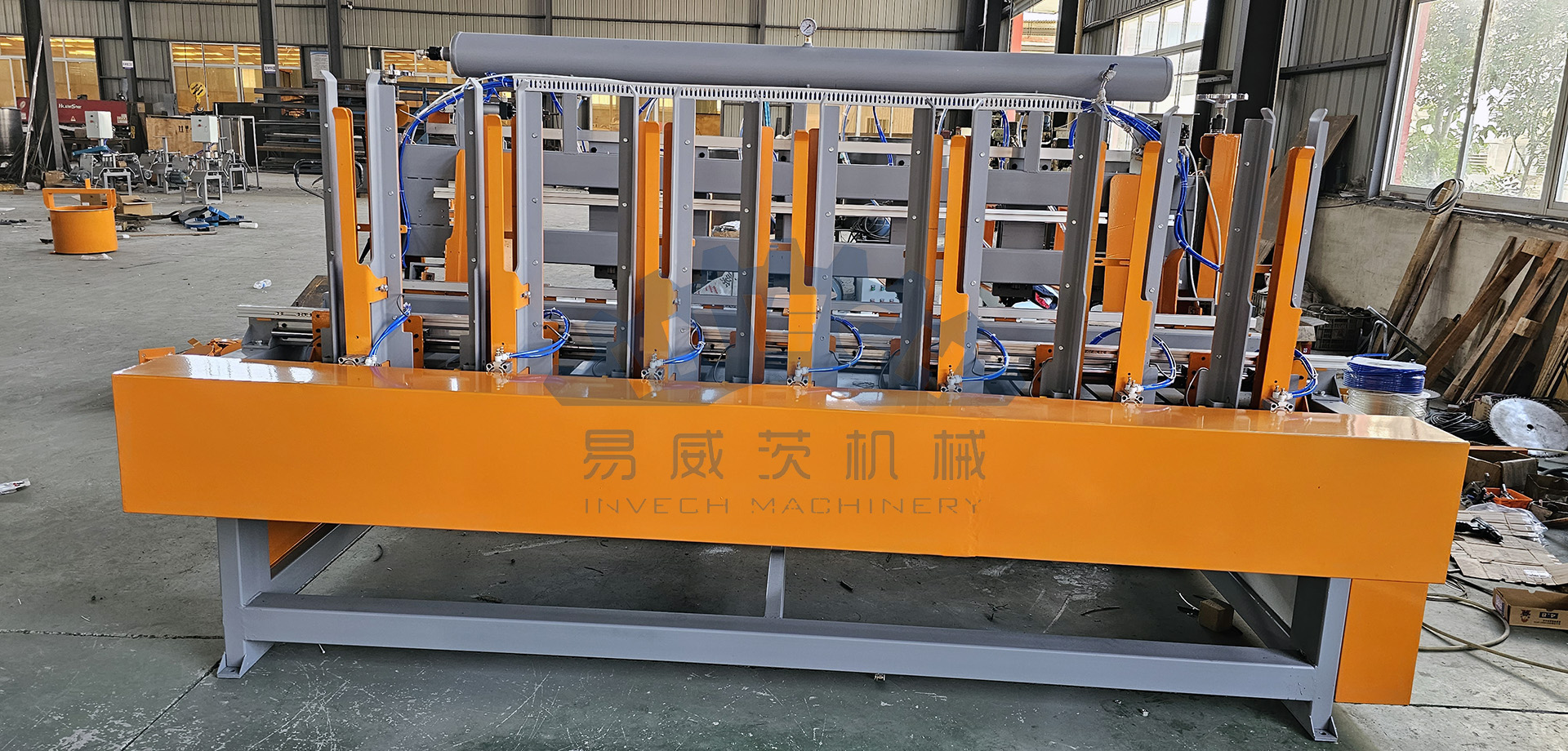 7 Blocks Connection Machine for Wooden Pallet to USD